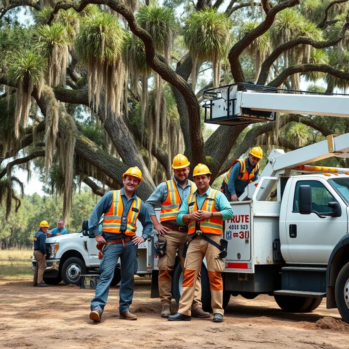 Tree service crew working in Sylvania, GA