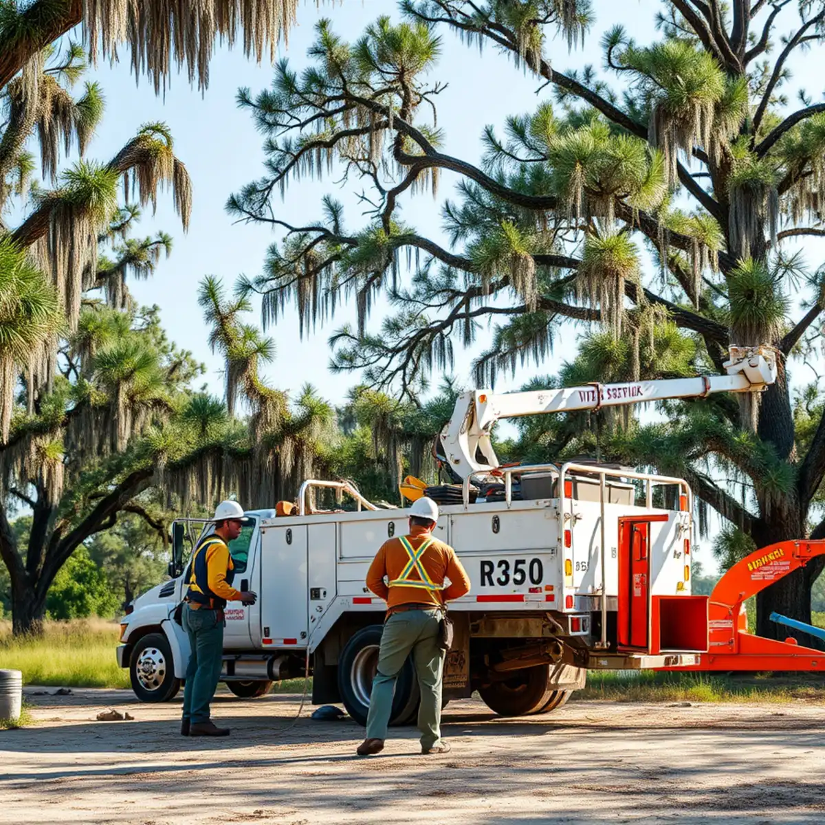 Tree service crew working in Townsend, GA