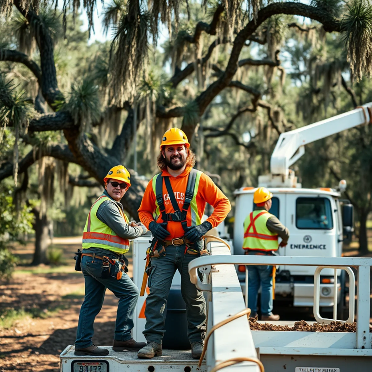 Tree service crew working in Vidalia, GA
